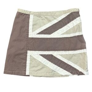 Boden Union Jack‎ Patchwork Skirt RARE sz 10 Reg